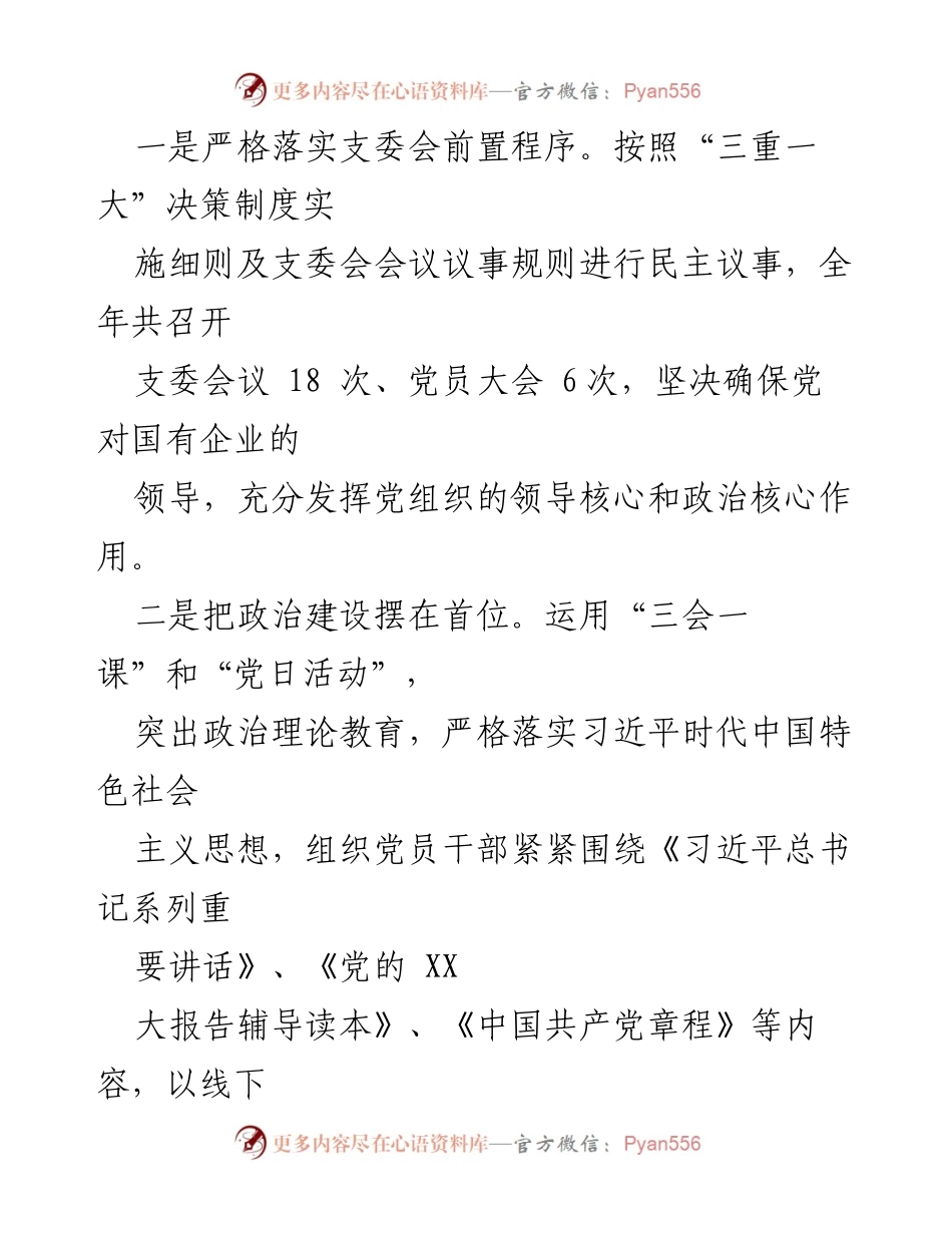 [述职报告] 党支部年度会议 - 2022年度XX党支部书记抓基层党建工作述职报告.docx_第2页