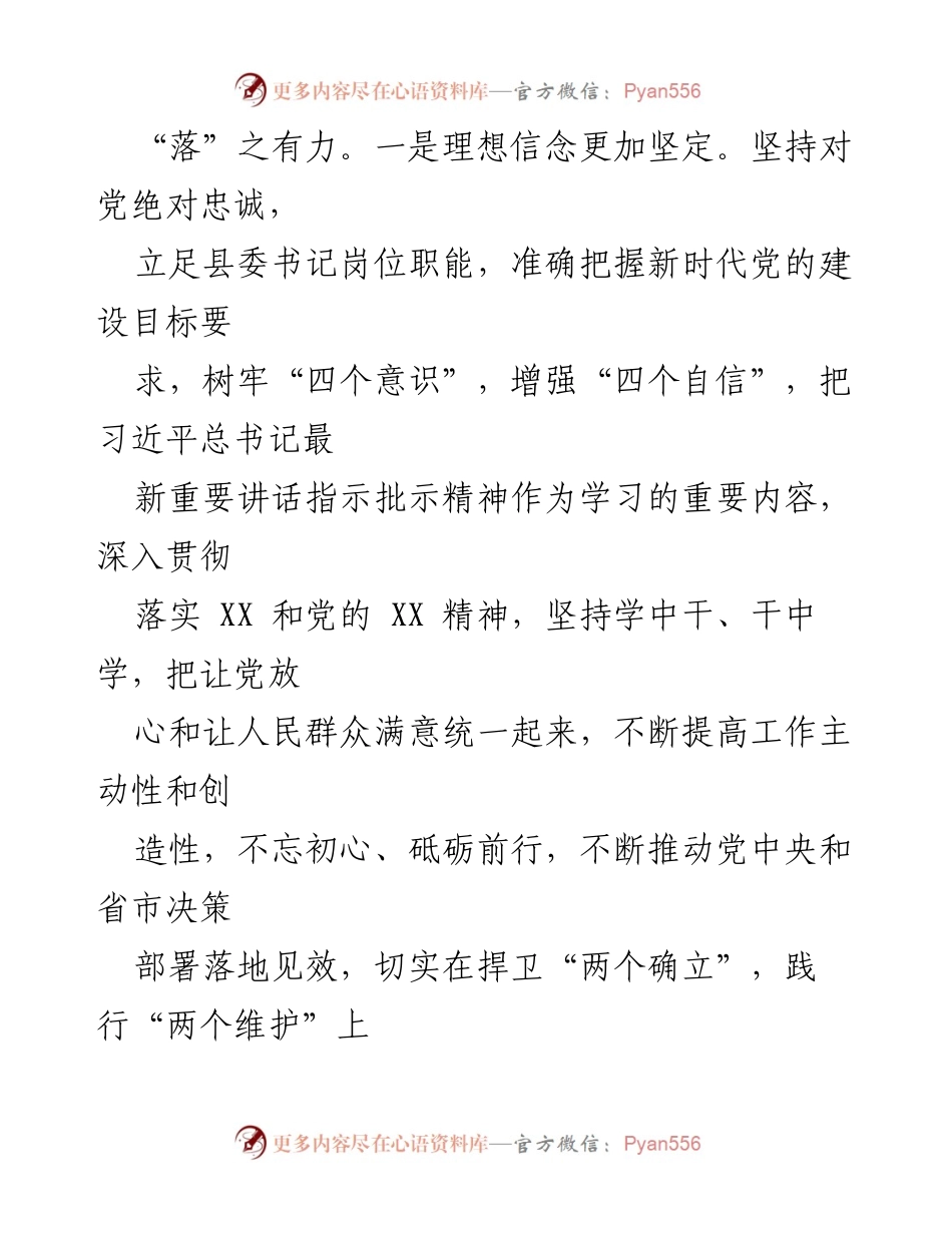 [述职报告] 县委会议 - 2023年度县委书记述职述责述廉述法述安报告.docx_第2页