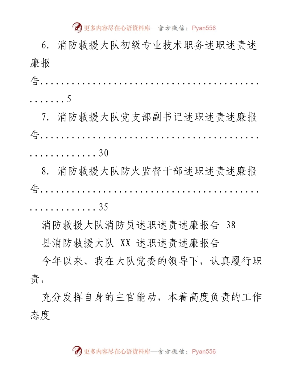 [述职报告] 县消防救援大队各级领导述职述责述廉汇报.docx_第2页