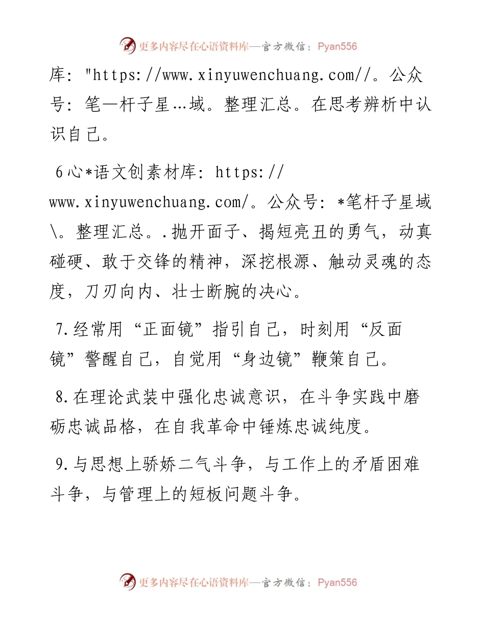 “自我革命”类排比句40例.docx_第2页