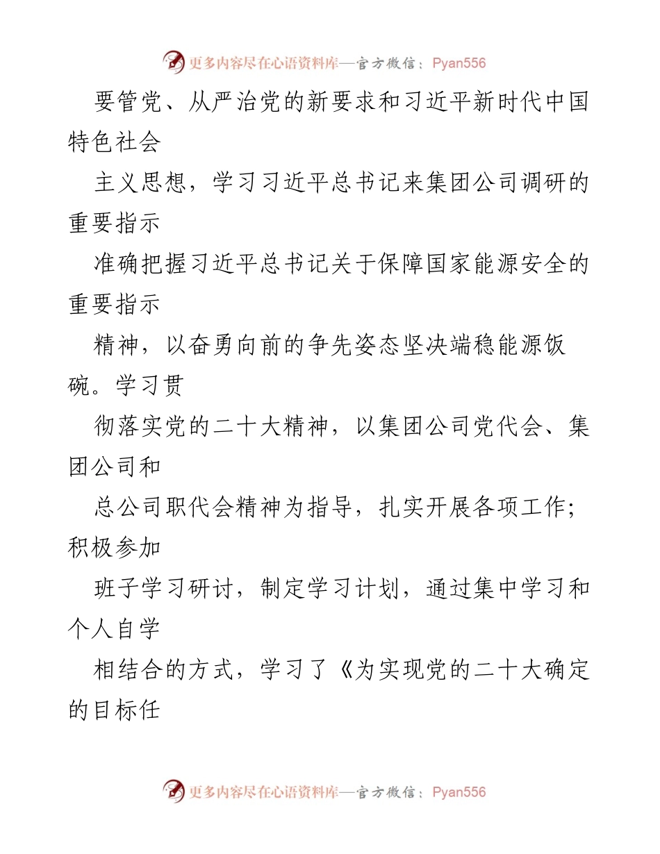[述职报告] 国企党建工作 - 2023年上半年党建与党风廉政建设履职述职报告.docx_第2页