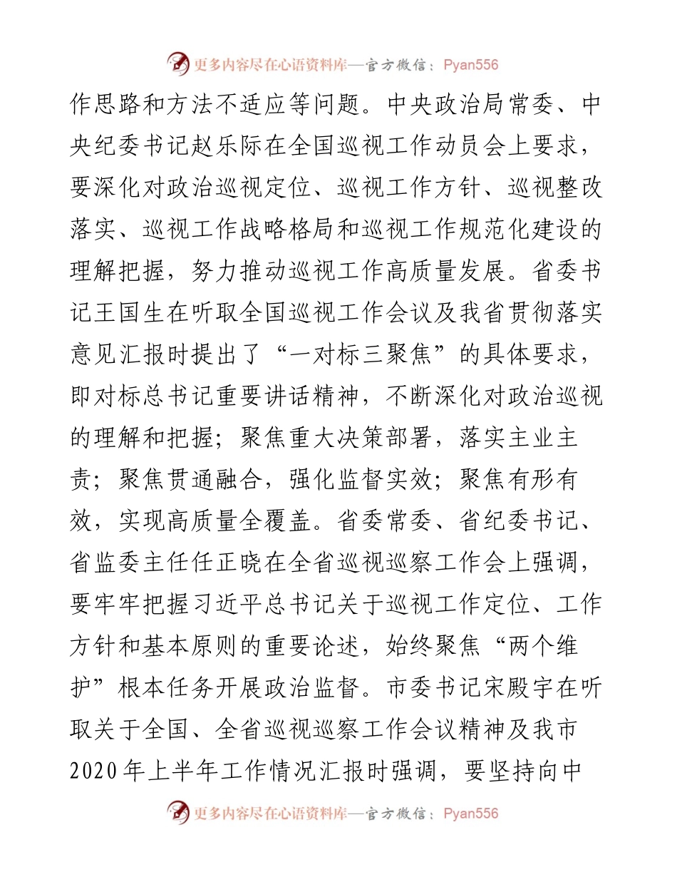 “日新月异”系列№1156南乐县纪委书记鲁法中：在十二届县委第十三轮巡察动员会上的讲话.docx_第2页