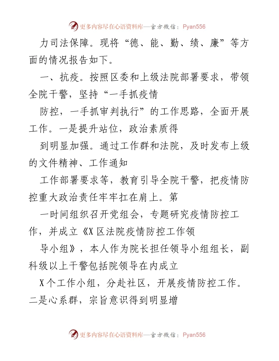 [述职报告] 法院年度总结 - 202X年度法院党组书记述职述廉述学报告.docx_第2页
