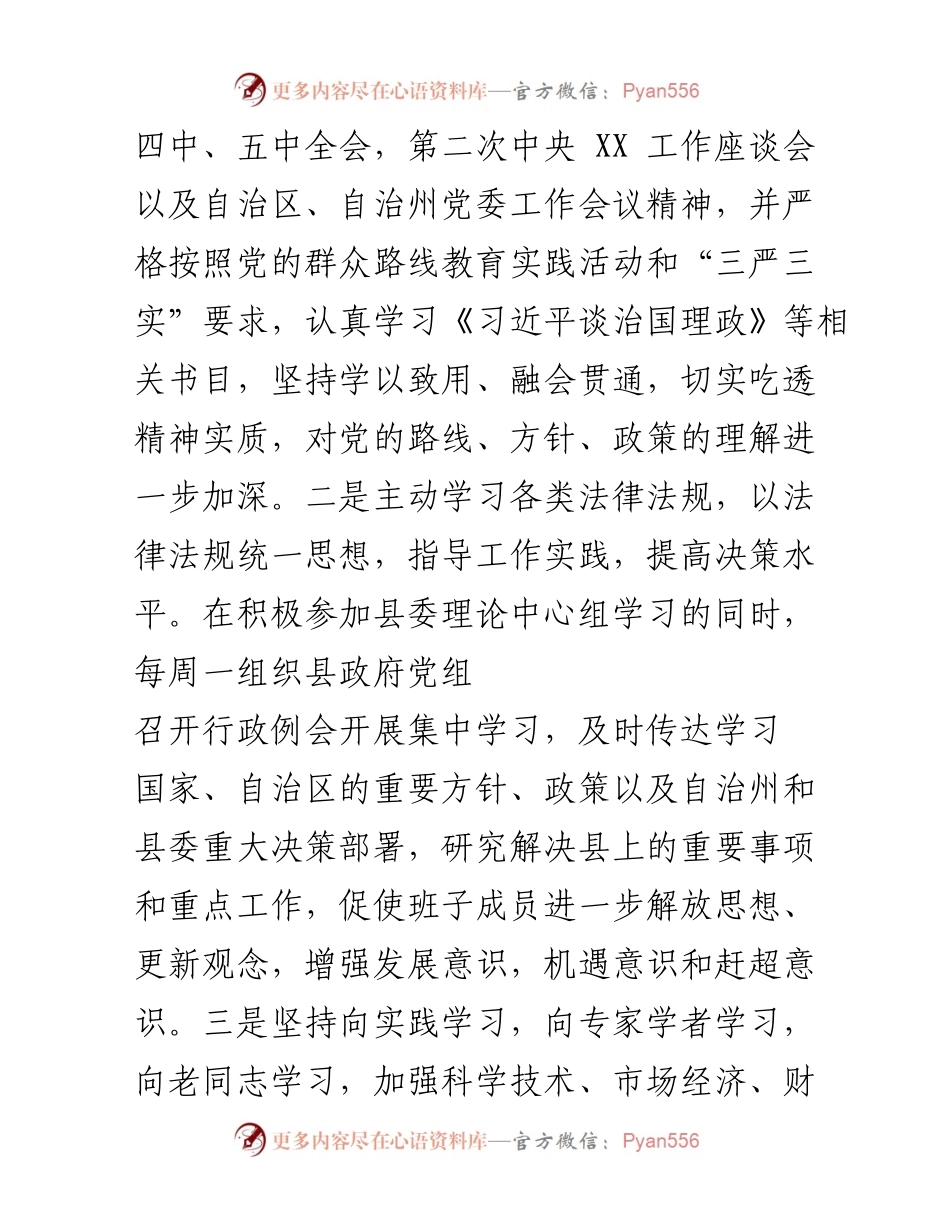[述职报告] 政府工作 - 加强理论学习与坚定理想信念，提升履职尽责能力.docx_第2页