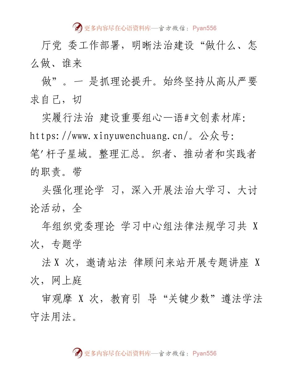 [述职报告] 市级单位法治建设 - 履行法治建设第一责任人职责述职报告.docx_第2页