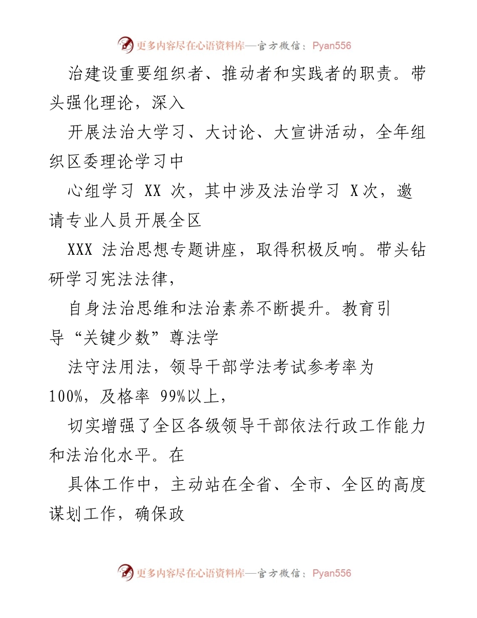 [述职报告] 法治建设 - 履行法治建设第一责任人职责述职报告.docx_第2页