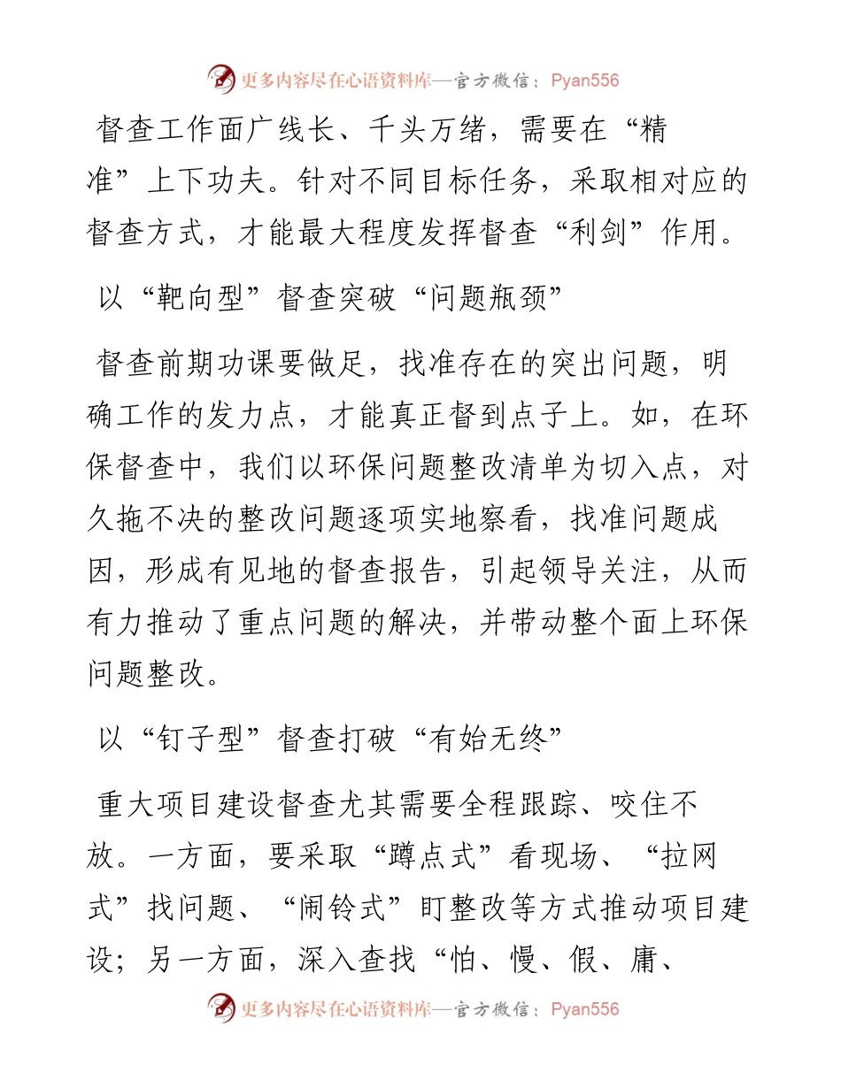 “精准”督查需要破解五个问题.docx_第1页