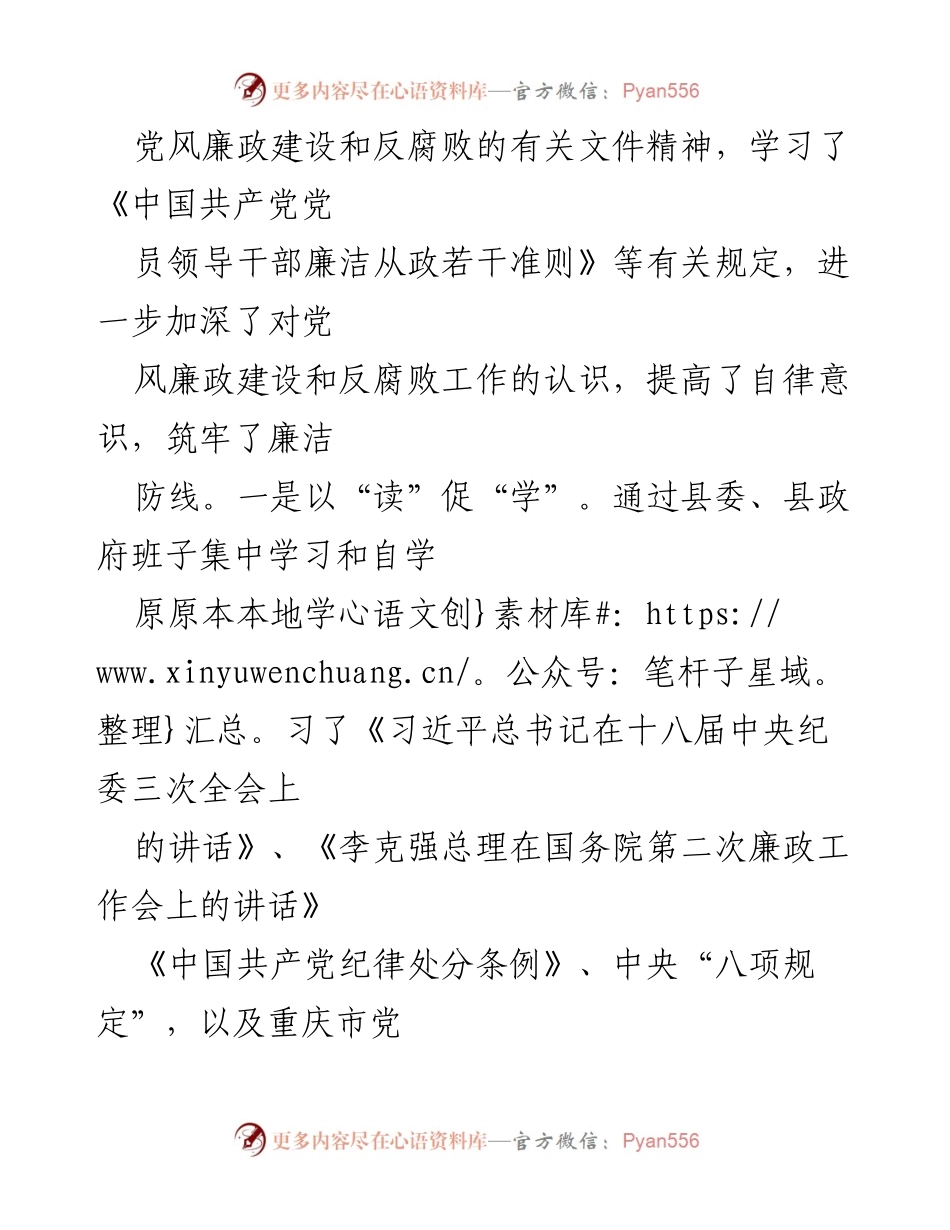 [述责述廉报告] 年度工作总结 - 20xx年度党风廉政建设与反腐败工作述责述廉报告.docx_第2页