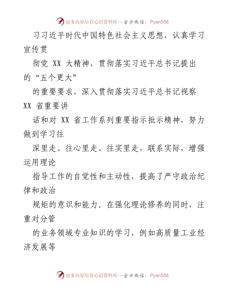 [述职述廉报告] 年度工作总结 - 202X年度分管工业副区长述职述廉报告.docx_第2页