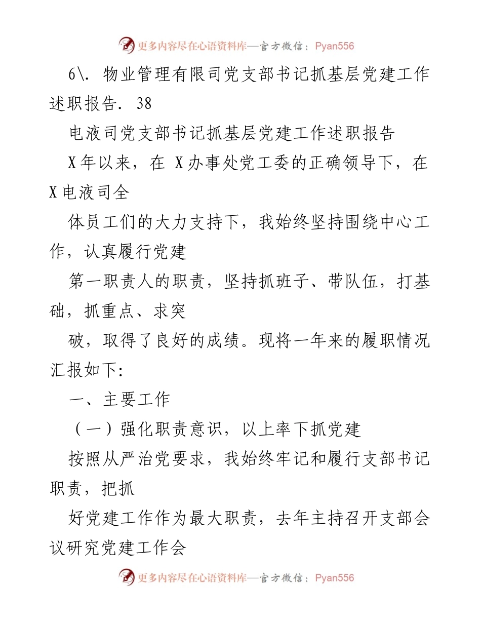 [述职报告] 基层党建工作 - 党支部书记抓党建工作述职总结.docx_第2页