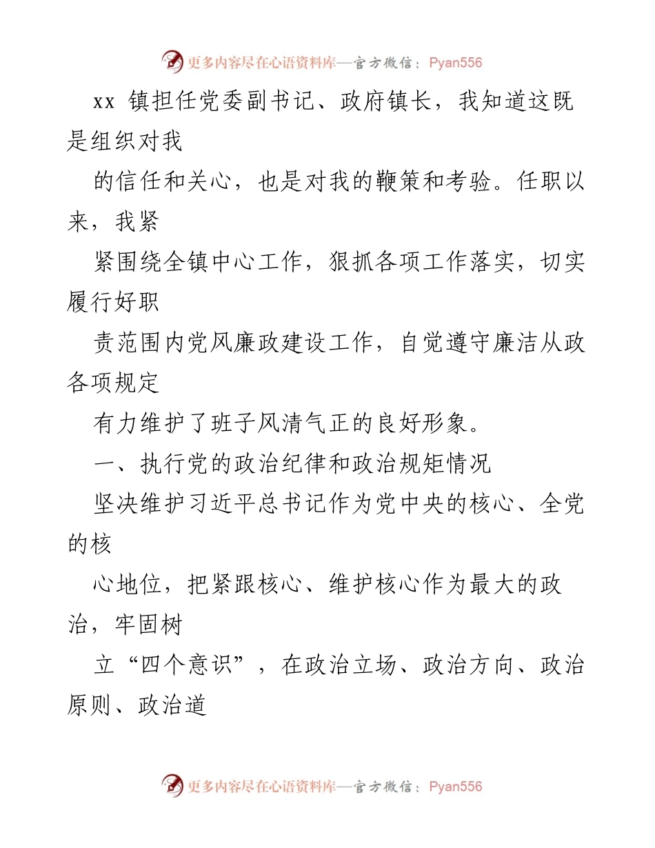 [述责述廉报告] 乡镇党委会议 - 2023年乡镇镇长述责述廉报告.docx_第2页