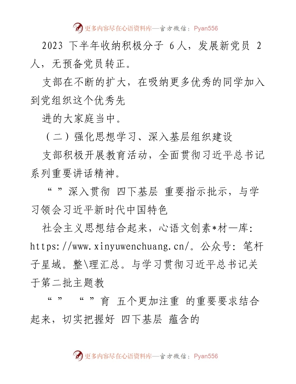 [述职报告] 基层党建工作 - 基层党支部书记述职报告总结.docx_第2页