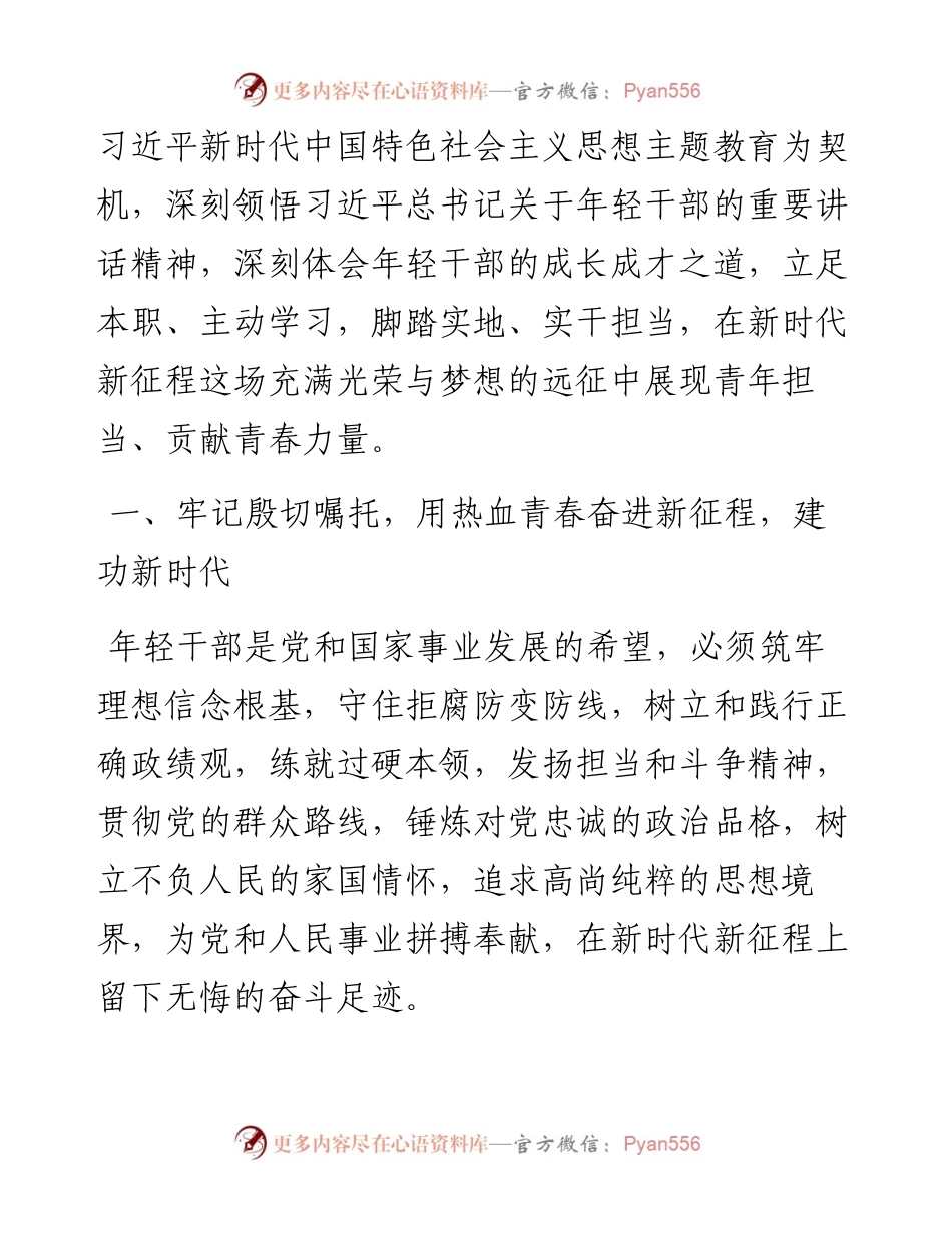 “五四”专题党课：感悟伟大号召，响应“三个务必”的时代号令，为党和人民事业的蓬勃发展贡献青春力量.docx_第2页