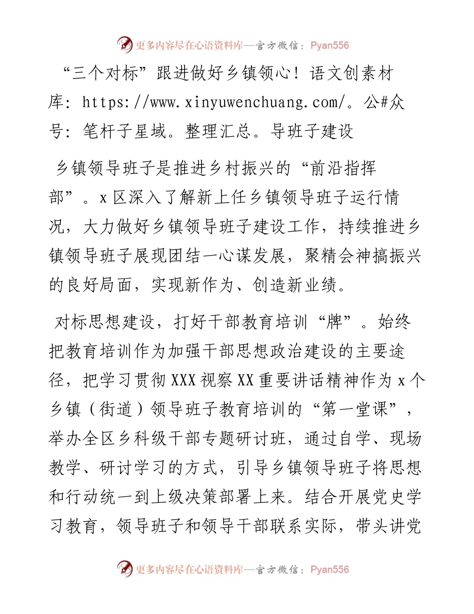 “三个对标”跟进做好乡镇领导班子建设.docx_第1页