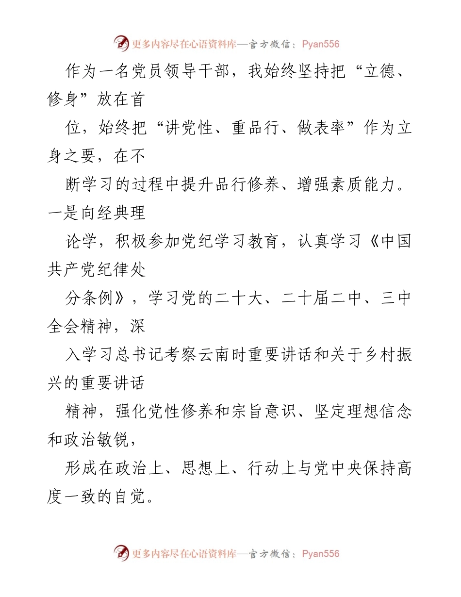 [述职述廉报告] 乡镇挂职干部 - 2024年度工作总结与廉政自查报告.docx_第2页