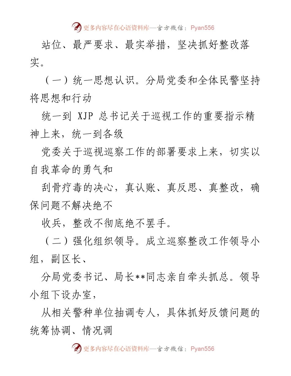 [通报] 巡察整改 - 市安局__分局巡察整改进展情况通报.docx_第2页