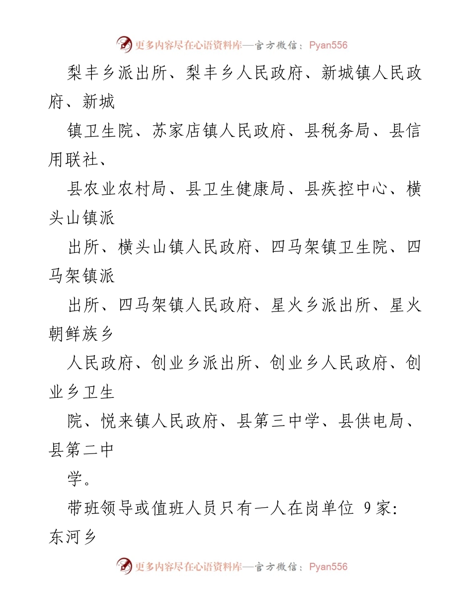 [通报] 春节期间 - 春节值班值守监督检查情况通报.docx_第2页