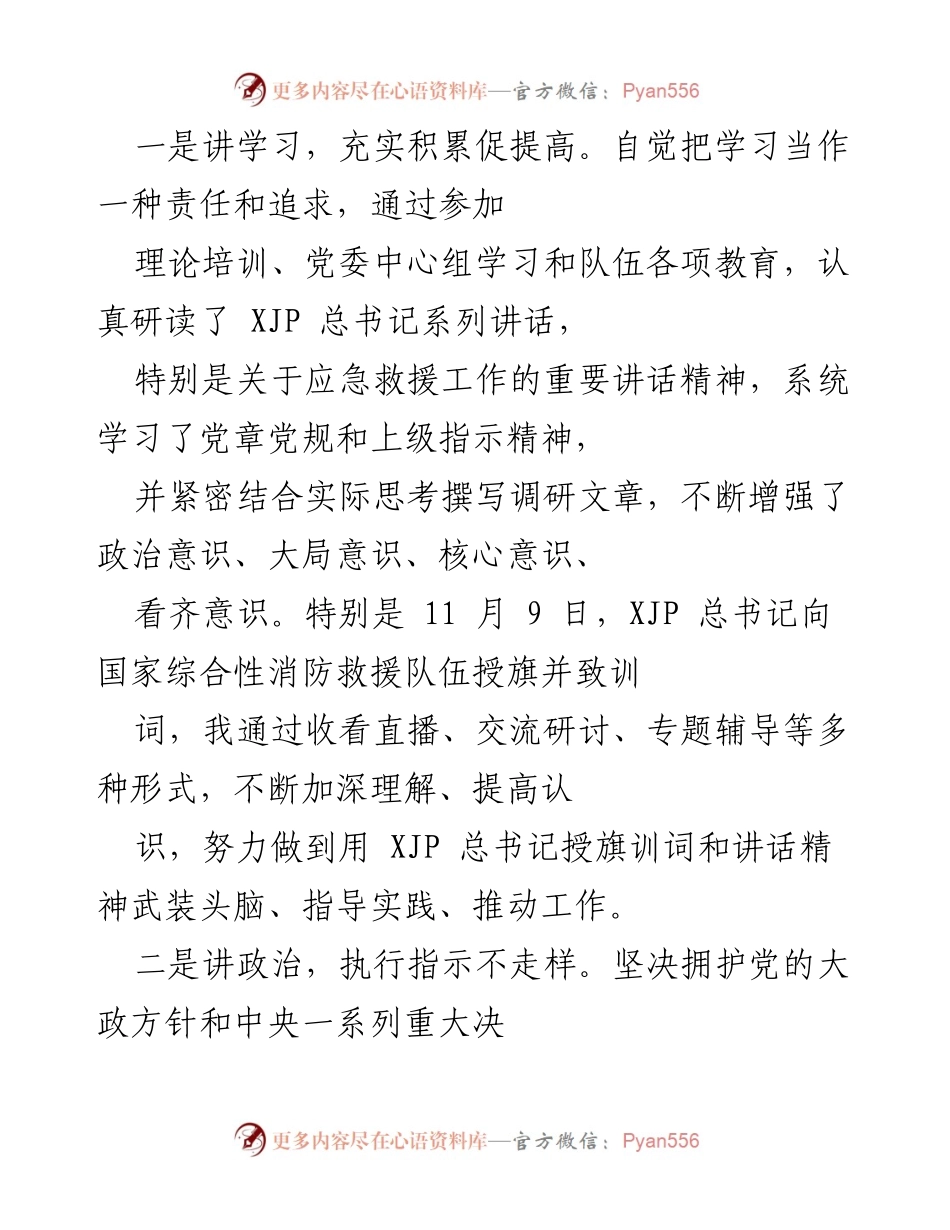 [述职报告] 消防救援支队 - 202X年消防救援支队党委书记述职述廉报告.docx_第2页