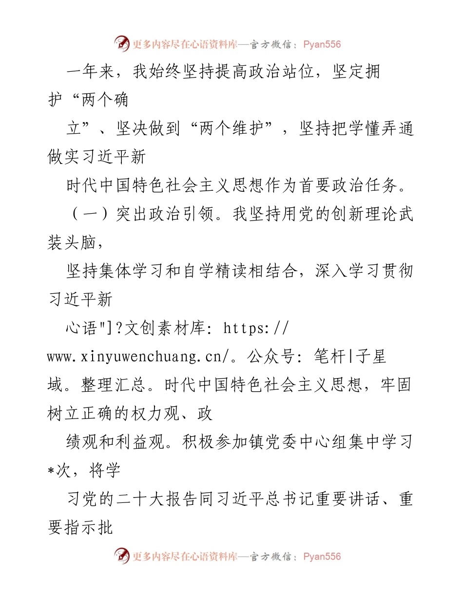 [述职报告] 镇党委 - 镇党委副书记年度述职述廉述德报告_1.docx_第2页