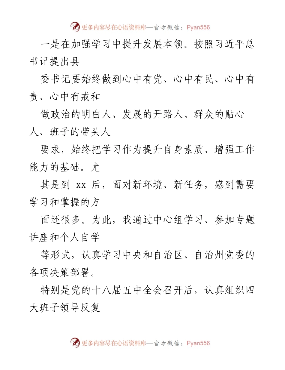 [述职报告] 政务工作 - 20XX年度县委书记述职述德述廉报告.docx_第2页