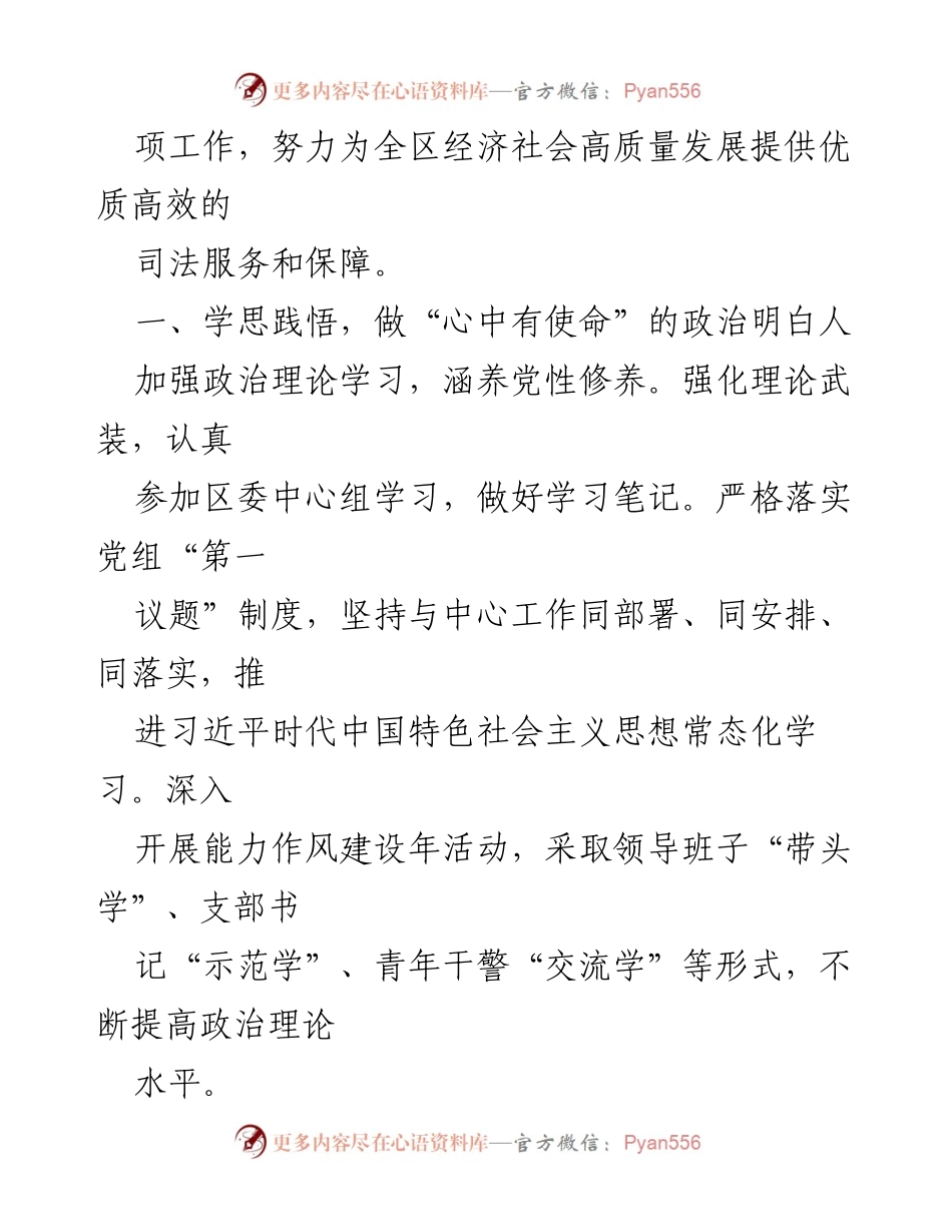 [述职报告] 法院年度总结 - XX法院院长2022年度述职述廉述学报告.docx_第2页