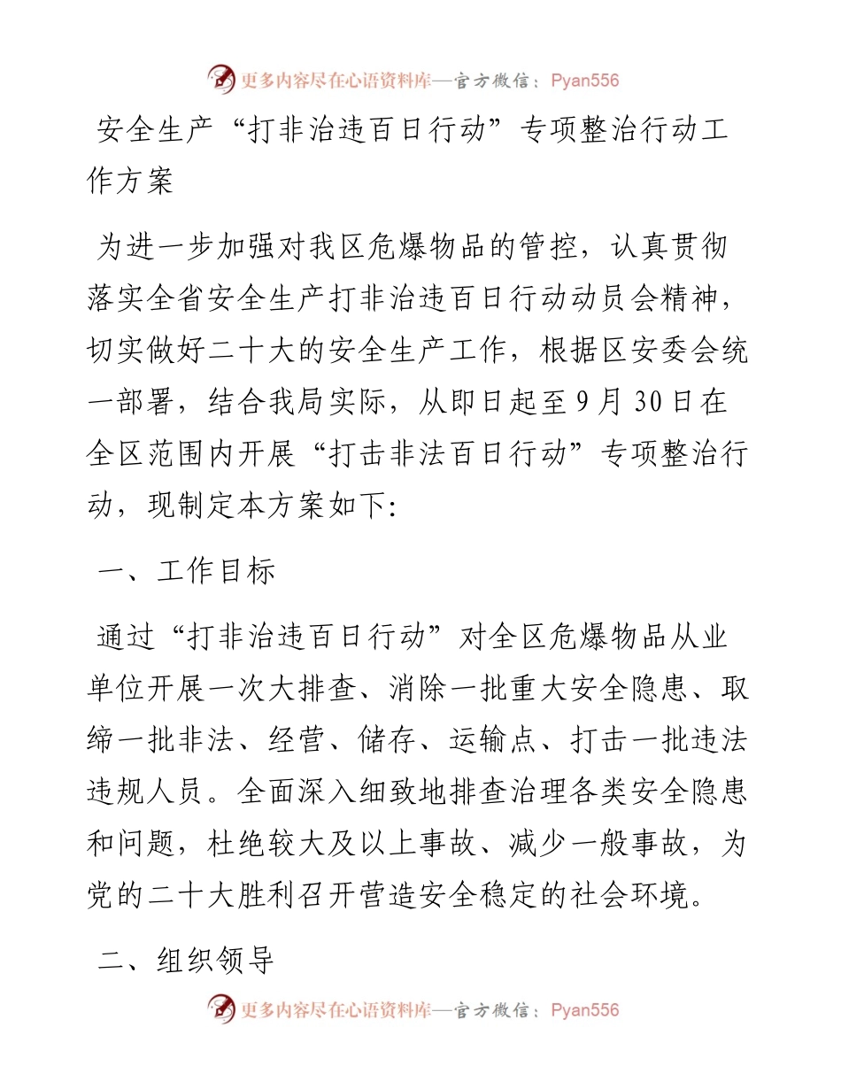 “打非治违百日行动”专项整治行动工作方案.docx_第1页