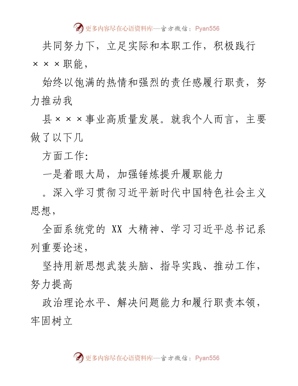 [述职报告] 述职场合 - XX县局党组书记述职述德述廉总结报告.docx_第2页