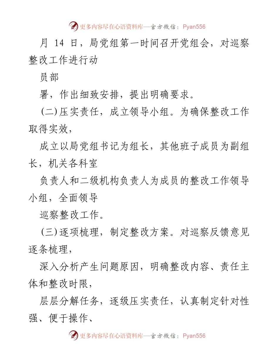 [通报] 巡察整改 - 中共XX市城管执法局党组巡察整改进展情况通报.docx_第2页