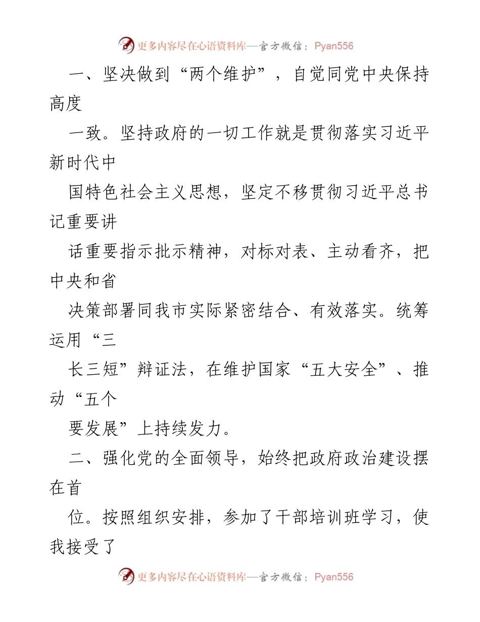 [述职报告] 市政府领导 - 2023年市政府主要领导述职报告总结.docx_第2页