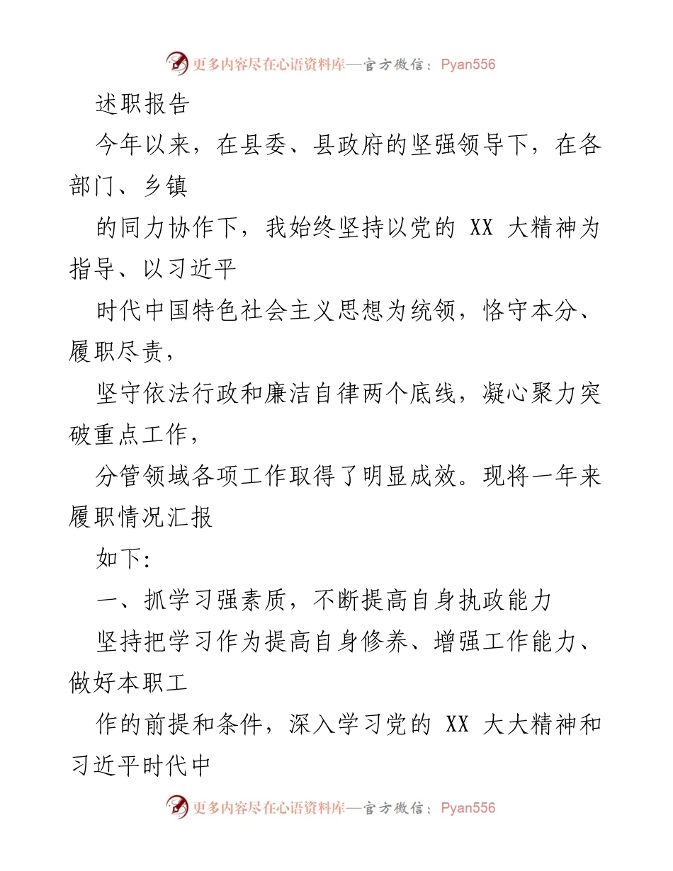 [述职报告] 年度总结 - 2023年度履职情况汇报与成效分析.docx_第1页