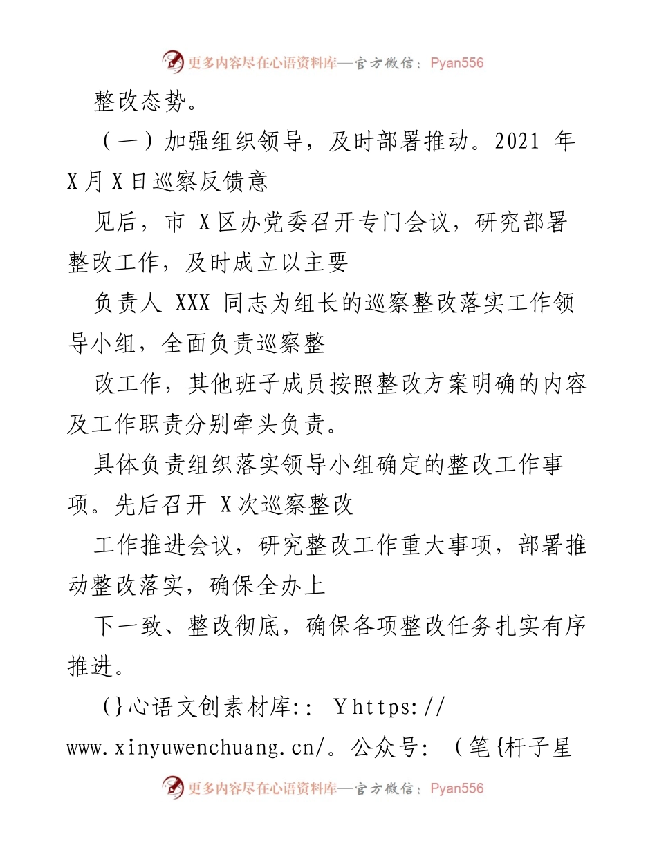 [通报] 巡察整改 - 中共XX市XX办巡察整改情况通报.docx_第2页