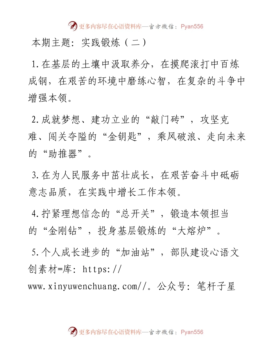 “实践锻炼”类有关排比句大全（40条）.docx_第1页