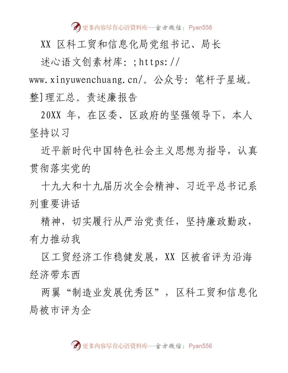 [述责述廉报告] 工作总结 - 2023年度述责述廉报告及履职情况总结.docx_第1页