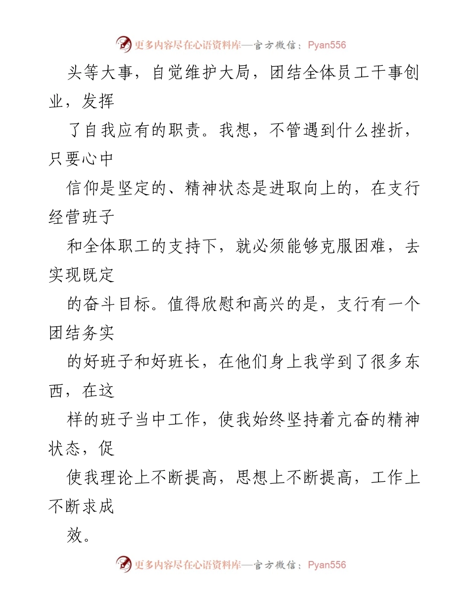 [述职报告] 银行年度述职 - 银行副行长年度述职报告：坚定信念与务实作风.docx_第2页