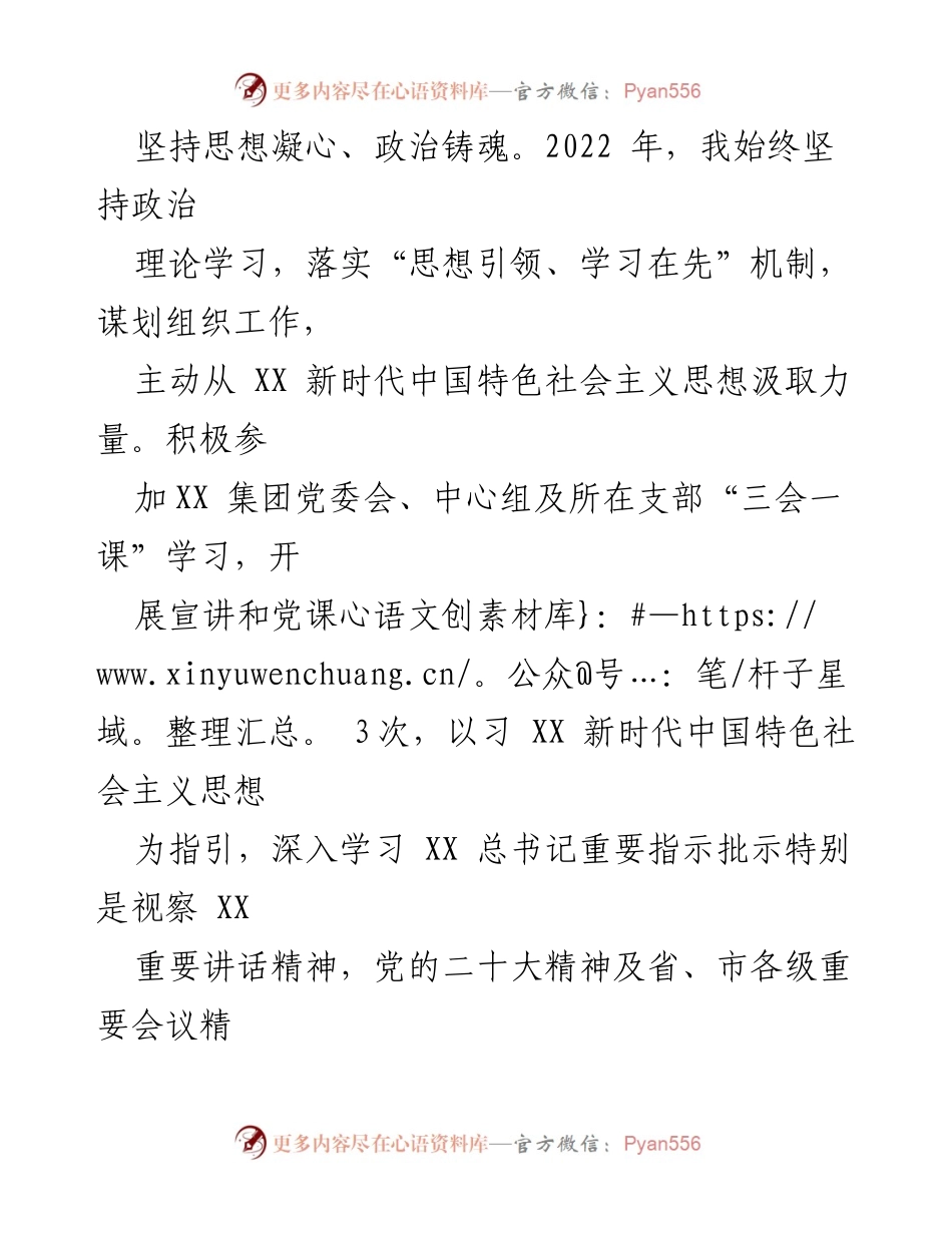 [述职报告] 年度工作总结 - 2022年度公司党组织书记、董事述职报告.docx_第2页