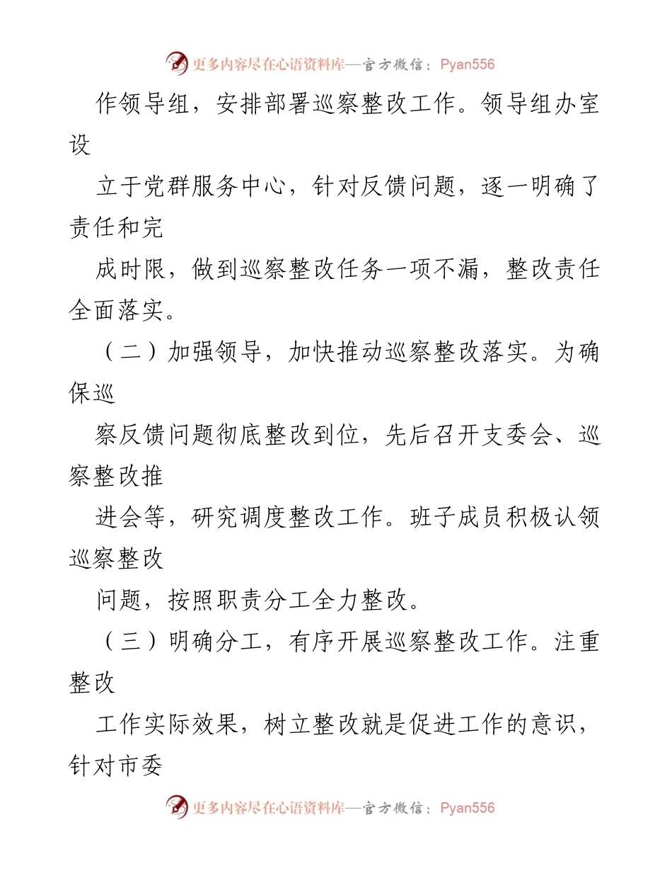 [通报] 村党支部关于八届市委第三轮巡察整改进展情况的通报.docx_第2页