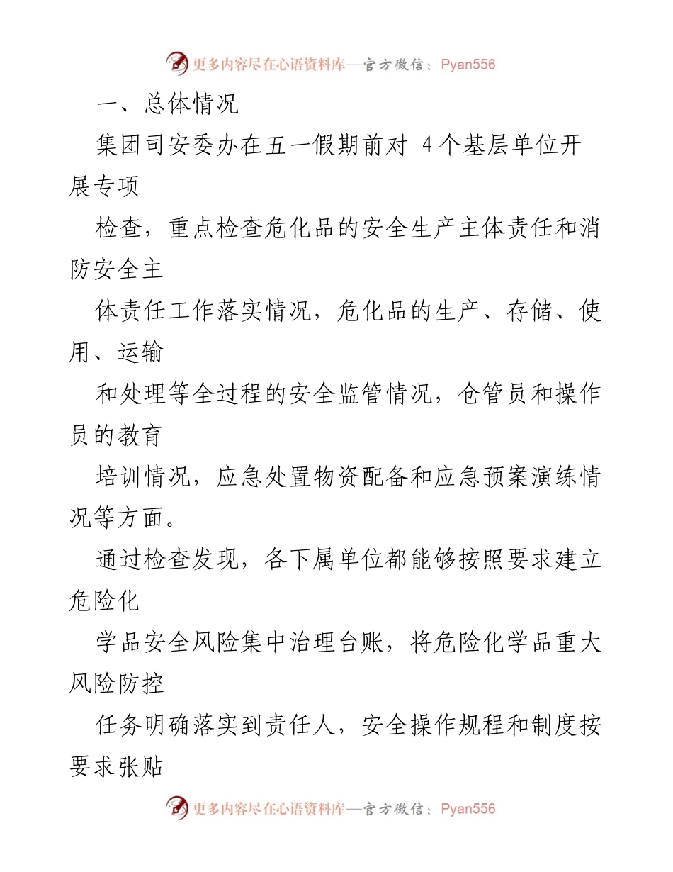 [通报] 危险化学品专项检查 - 关于危险化学品安全风险专项检查情况的通报.docx_第2页