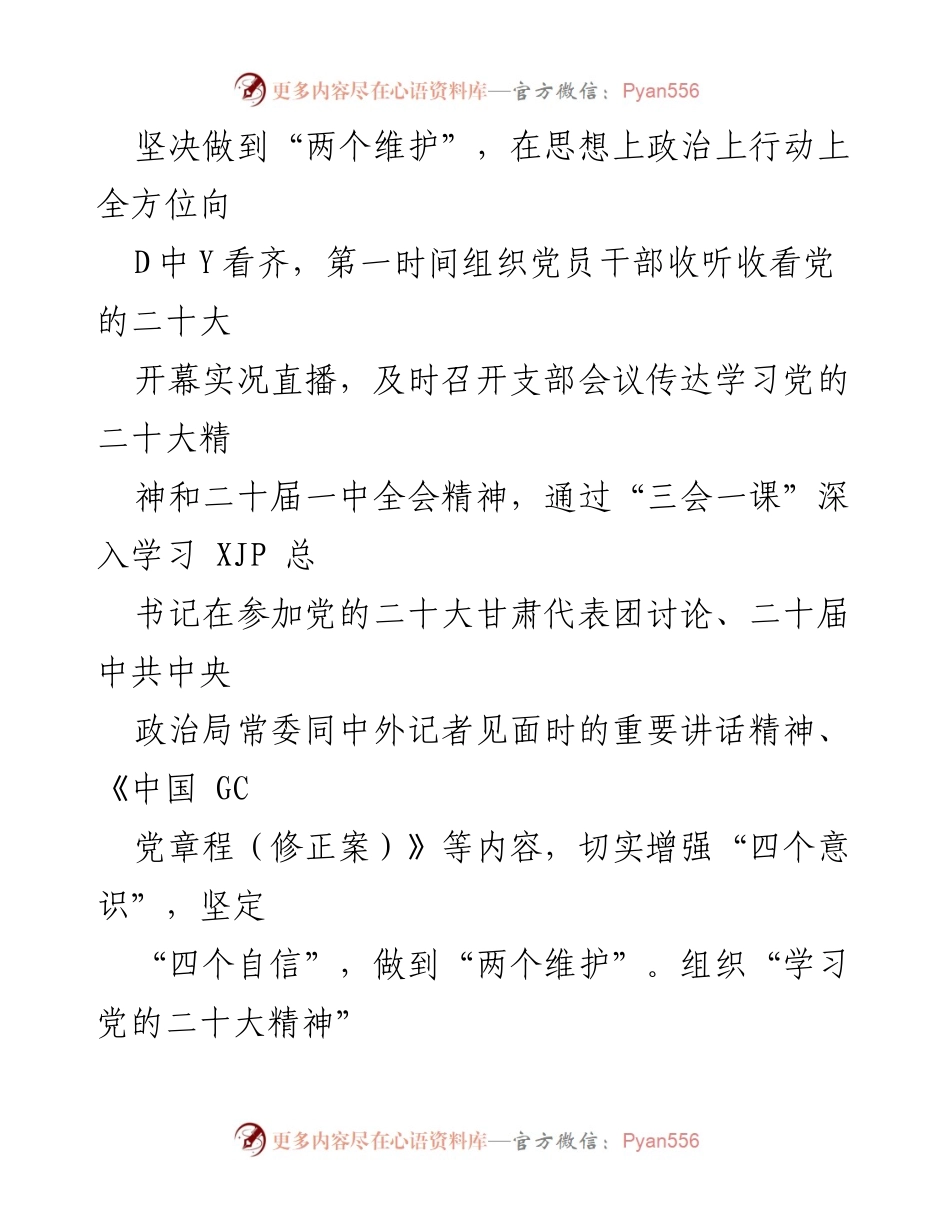 [述职报告] 大滩村社会团体党支部 - 2022年度党建工作述职总结.docx_第2页