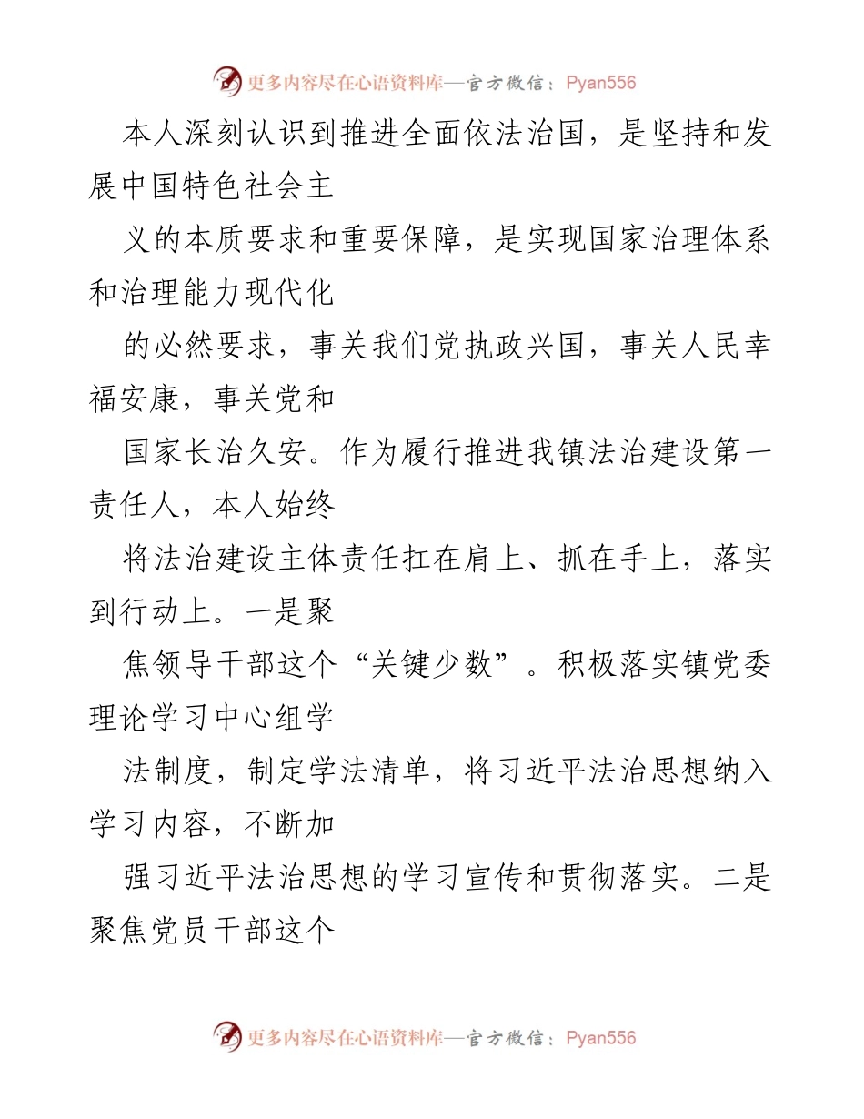 [述职报告] 法治建设工作 - 2024年度法治建设第一责任人履职述职报告.docx_第2页