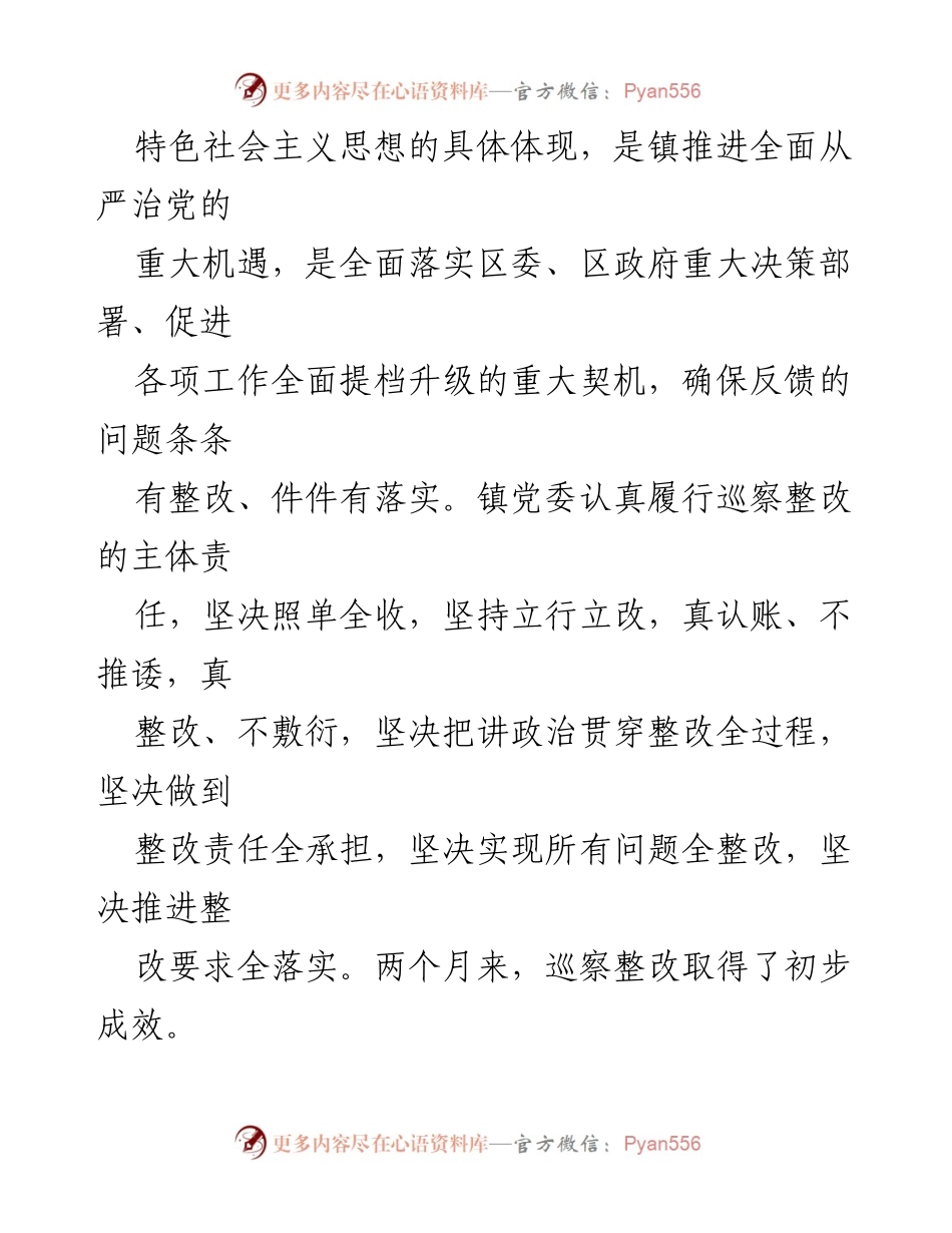 [通报] 巡察整改 - 镇党委巡察整改落实情况通报.docx_第2页