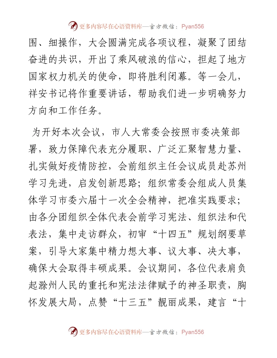 “日新月异”系列№1125滁州市人大常委会主任王图强：在市六届人大四次会议闭幕会上的讲话.docx_第2页