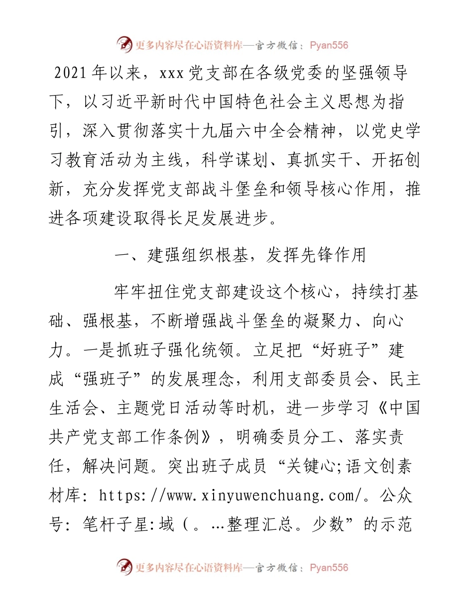 党支部度工作总结(1).docx_第1页