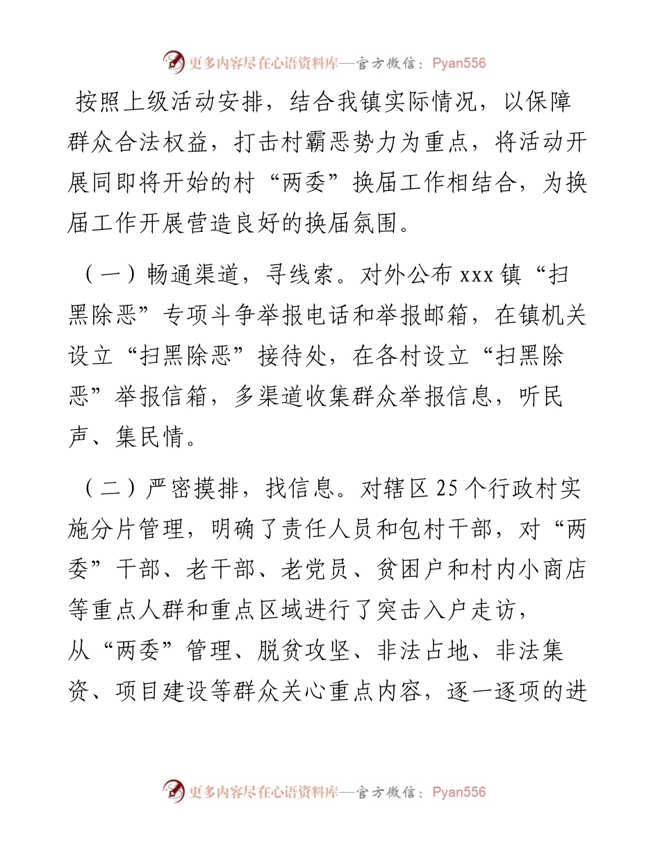 乡镇“扫黑除恶”专项斗争工作开展情况汇报.docx_第2页