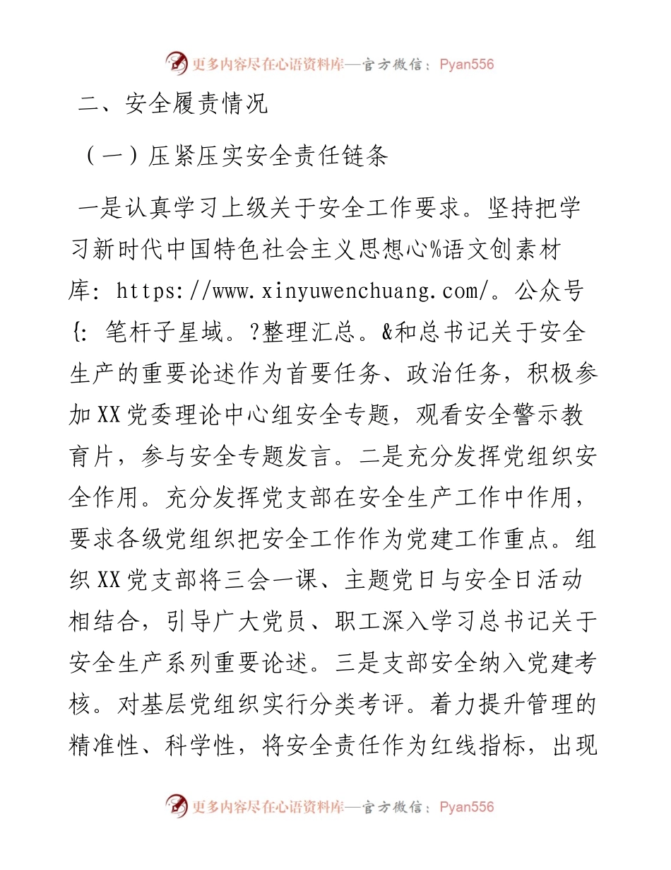 党建工作部主任安全履职履责述职报告.docx_第2页