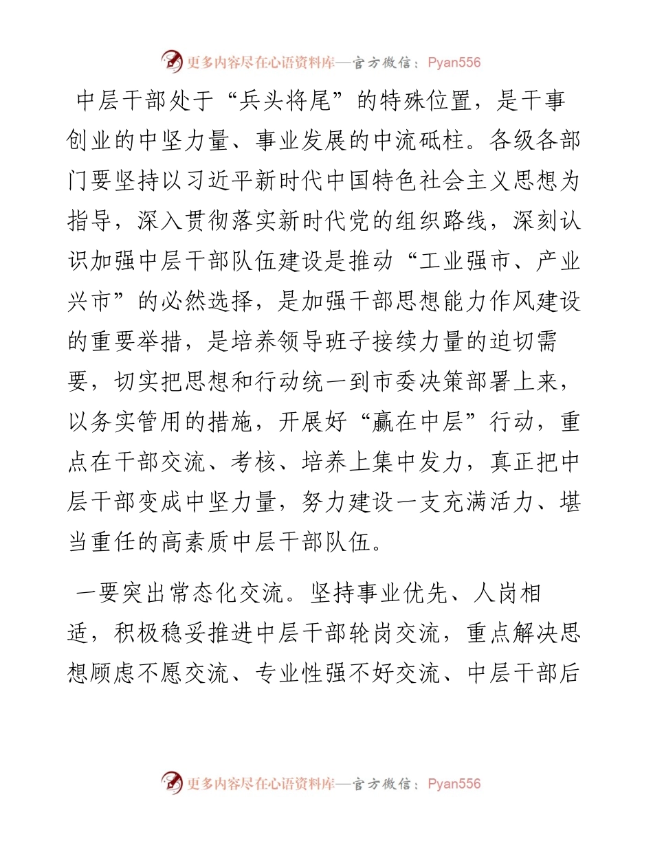 中层干部队伍建设工作会议总结讲话提纲.docx_第2页