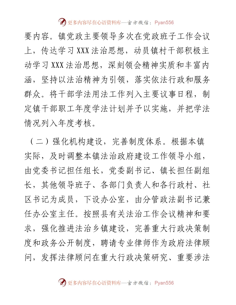 乡镇法治政府建设年度报告.docx_第2页