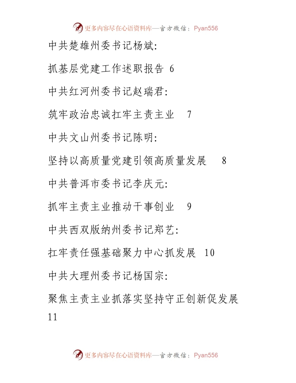 专题系列645（20篇）云南省党委（党组）书记抓基层党建工作述职报告汇编.docx_第2页