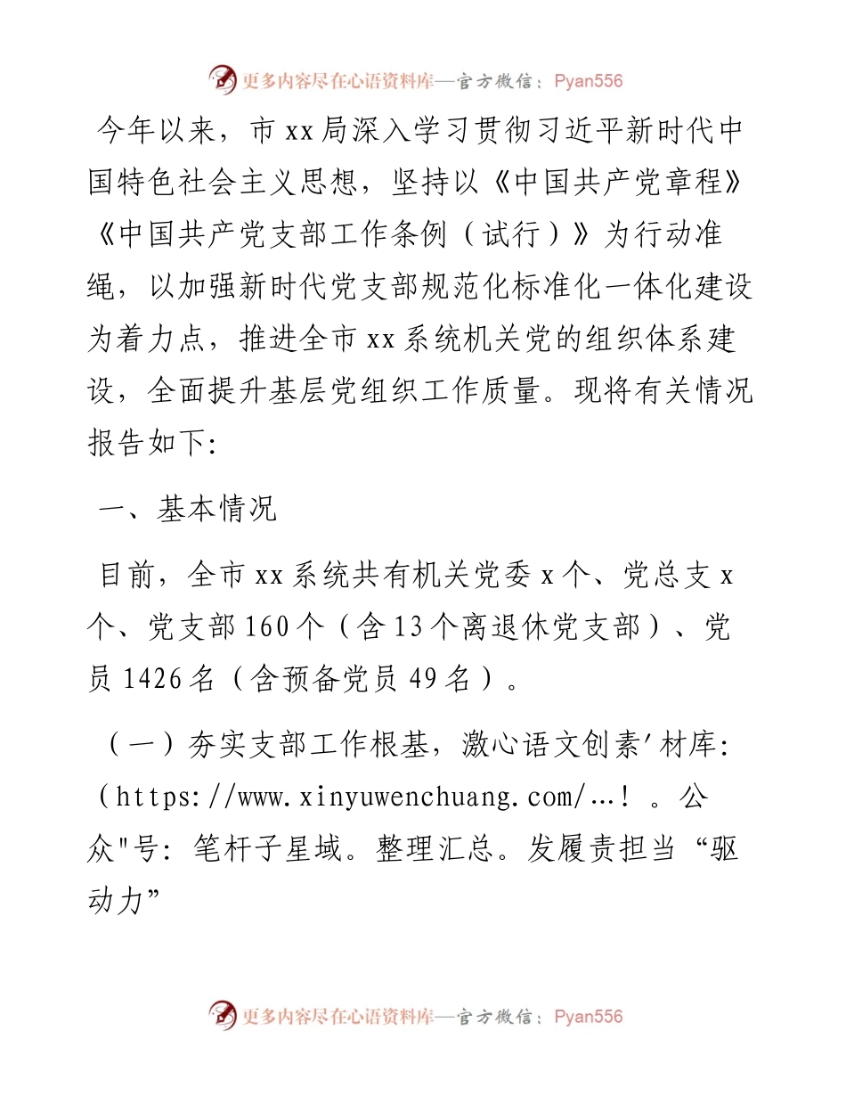党支部建设工作情况报告.docx_第1页