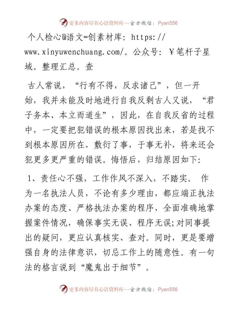 个人检查（十）.docx_第1页