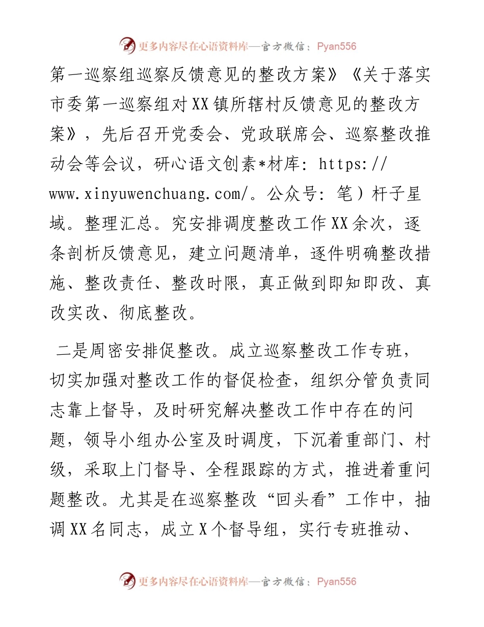 乡镇党委巡察整改“回头看”工作情况汇报.docx_第2页